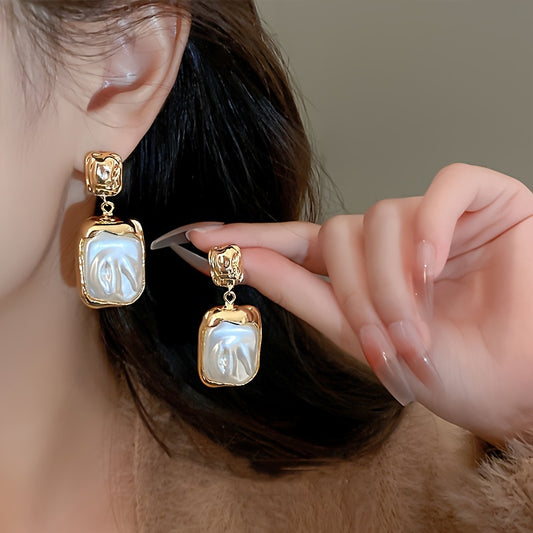 Elegant Dangle Earrings Inlaid Artificial Pearl Symbol Of Beauty And Elegance Match Daily Outfits Party Accessories