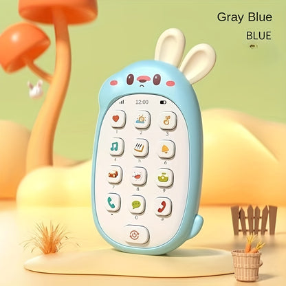 Infants And Children Can Chew Music  Phone For Intellectual Development- Blue