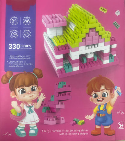 230 PCS Children DIY Building Blocks Set Educational Blocks Toys for Kids