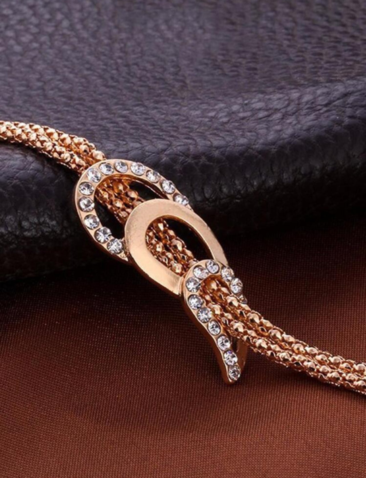 4 Pcs/sets Crystal Necklace Earring Ring Bracelet Sets Luxury Women Wedding Engagement Jewelry Gifts