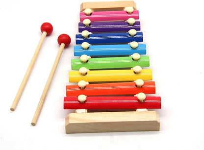 Xylophone for Toddlers 1-3 Years Old,Wooden Baby Xylophone with Child Safe