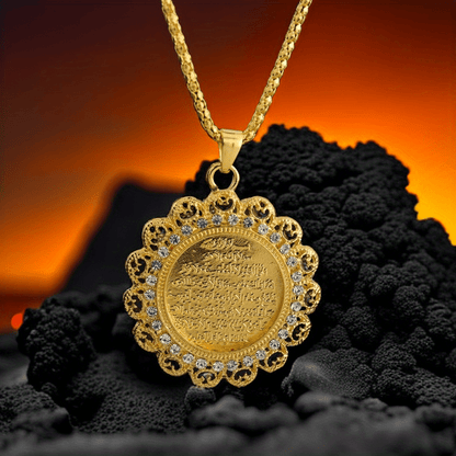 Muslim Pendant Necklace Simple Muslim Jewelry Islamic Pendant Necklace For Women Girls For Daily Decoration