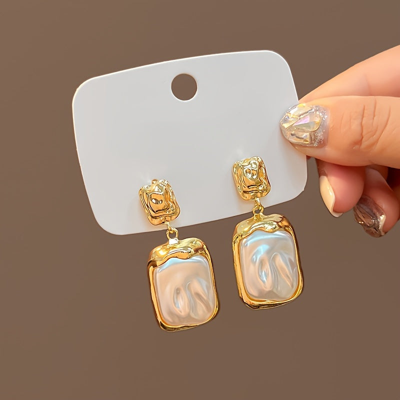 Elegant Dangle Earrings Inlaid Artificial Pearl Symbol Of Beauty And Elegance Match Daily Outfits Party Accessories