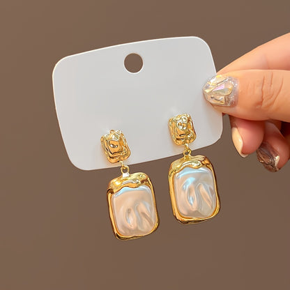 Elegant Dangle Earrings Inlaid Artificial Pearl Symbol Of Beauty And Elegance Match Daily Outfits Party Accessories