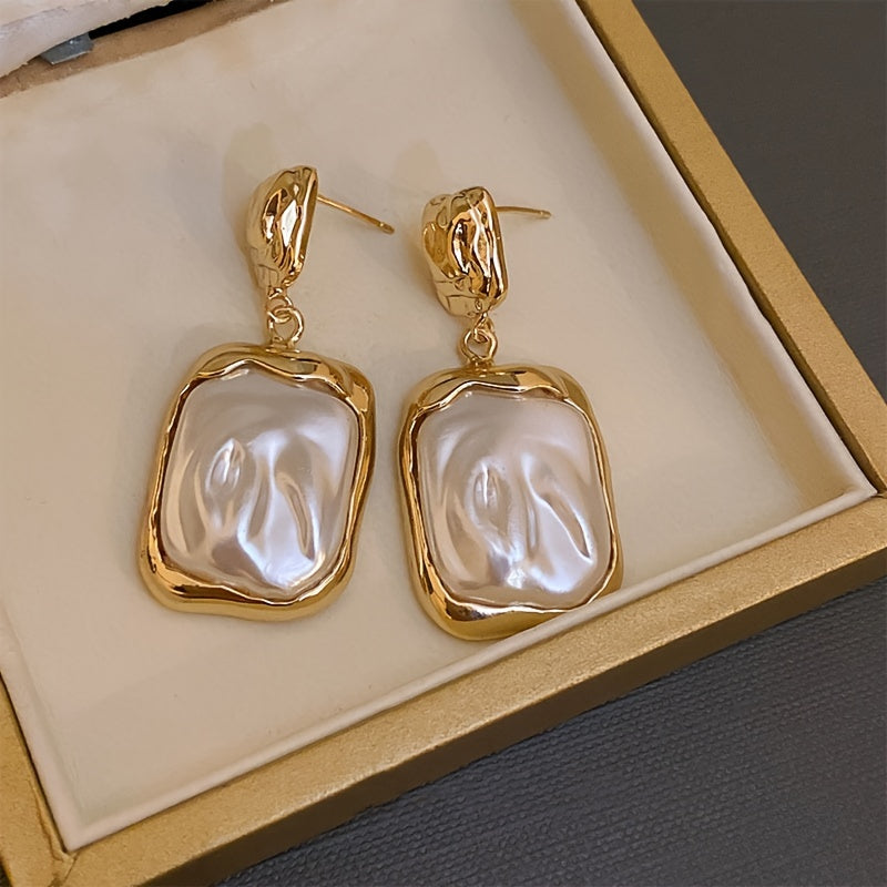 Elegant Dangle Earrings Inlaid Artificial Pearl Symbol Of Beauty And Elegance Match Daily Outfits Party Accessories