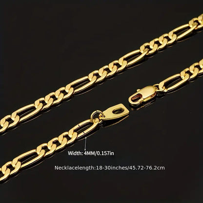 Vintage Minimalist Stainless Steel Keel Chain Necklace