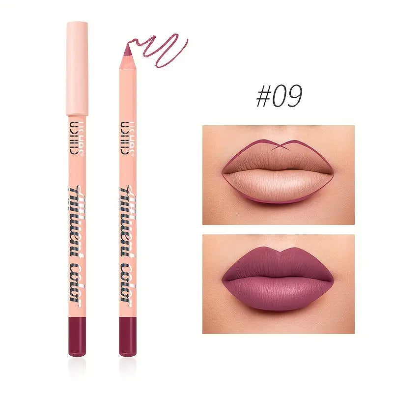 Matte Lip Liner, Natural Look, Long-Lasting, Waterproof, Smooth Application