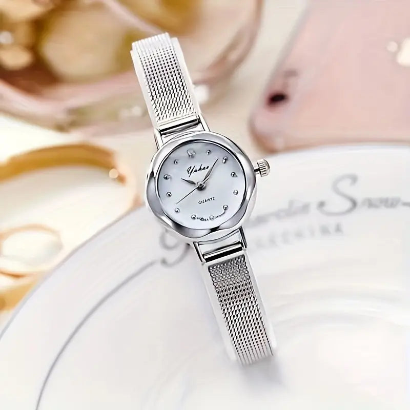 A Stylish And Trendy Ladies Watch With A Slim Steel Band