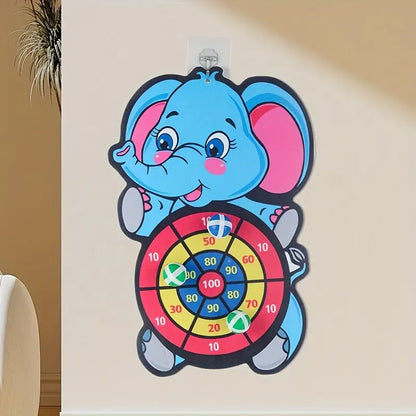 Large Dart Board For Kids With 12 Sticky Balls