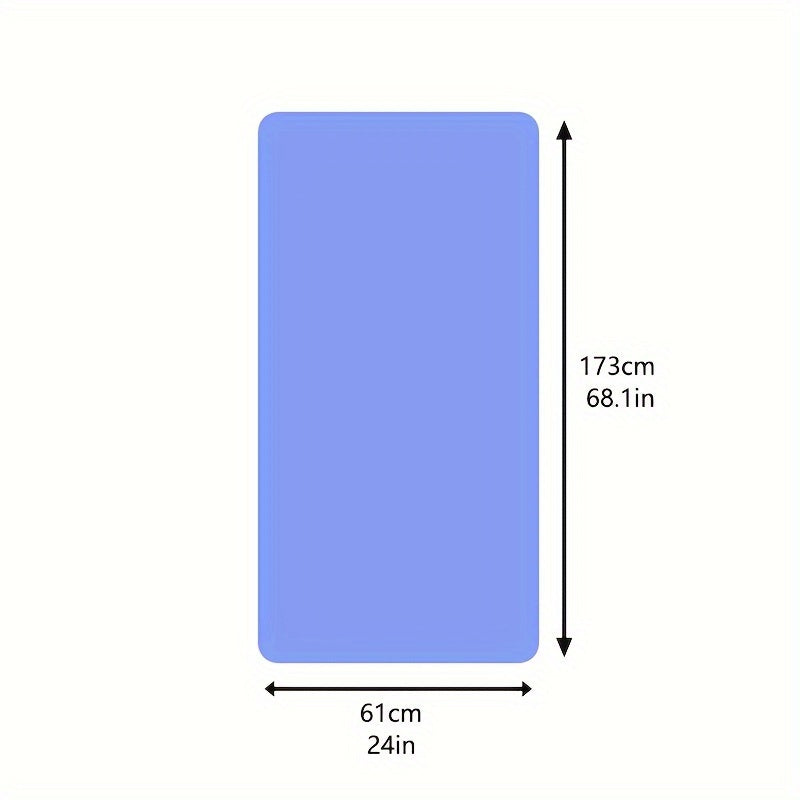 EVA Blue Yoga Mat, Moisture-proof Non-slip Yoga Mat, Thickened Fitness Mat For Home Gym Training