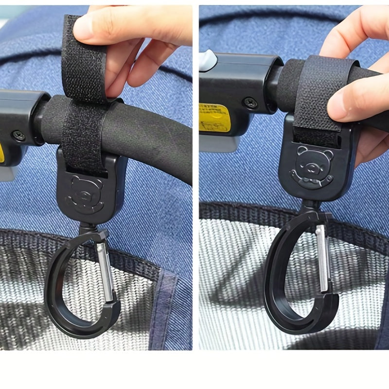 2pcs Baby Stroller Hooks For Bag, Electric Bottle Car Hanging Hook