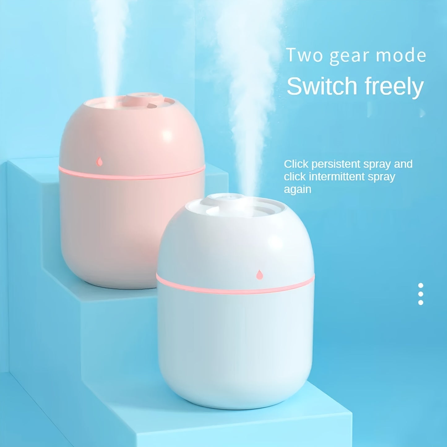 Portable Mini Cup Spray Mist Humidifier Double Wet Aroma Essential