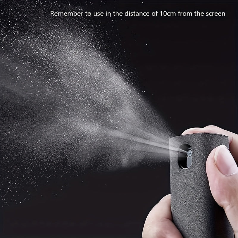 2in1 Microfiber Screen Cleaner Spray Bottle Set For Mobile Phone Computer Microfiber Cloth