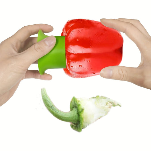 2pcs, Pepper Corer, Pepper Seed Remover, Plastic Chili Corer Remover
