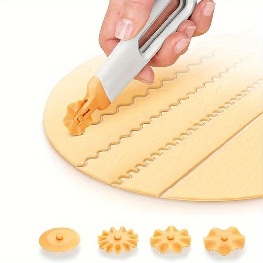 1pc, Dumplings Biscuit Roller Cookie Round Rolling Cutting Blade