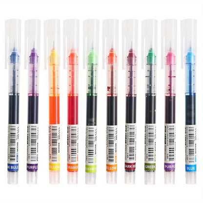 Multicolor Hardcover Straight Liquid Roller Pen Neutral Pen