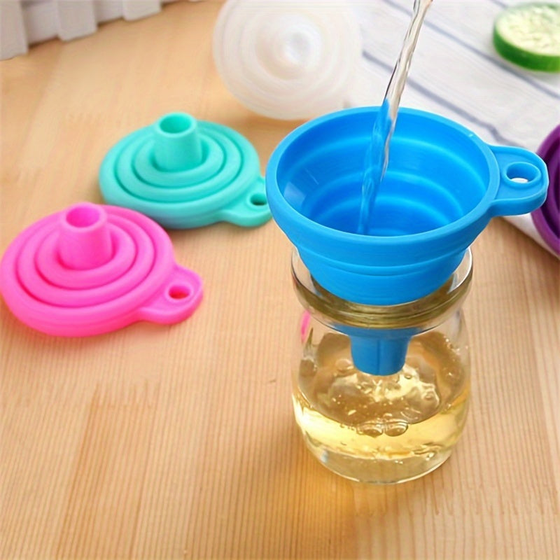 Folding Silicone Funnel, Multi-caliber, Suitable For Kitchen Supplies, Oil Honey Funnel
