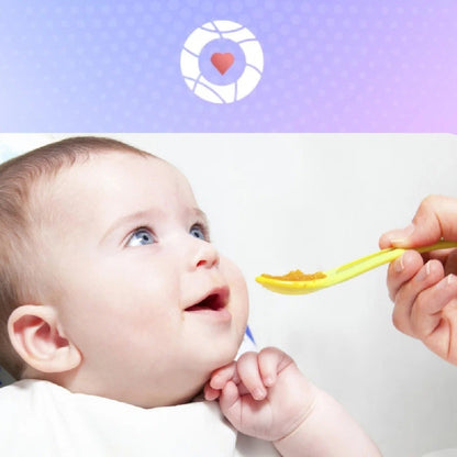 Temperature Sensing Spoon Baby Feeding Spoon Soft Head Soup Spoon Medicine Spoon Color Changing Spoon