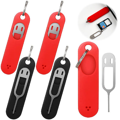 Silicone SIM Card Pin Keychain - Never Lose Your SIM Card Again!