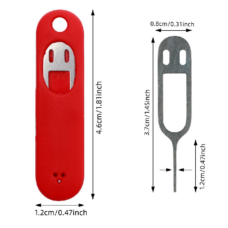 Silicone SIM Card Pin Keychain - Never Lose Your SIM Card Again!