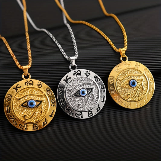 Men's Necklace Egyptian Eye Of Horus Pendant Necklace Accessories Casual Jewelry Gift For Lovers Friends