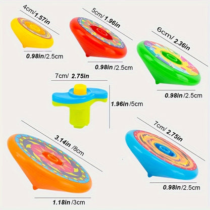 Colorful Spinning Multi-layer Spinning Toy To Play And Battle, 5 Layers Stackable Spinning Toys