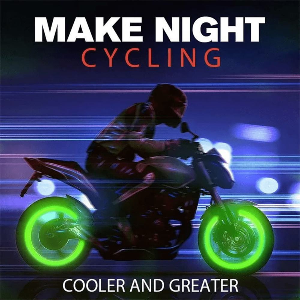 Luminous Bike Tire Valve Caps, Dust-proof Tires Accessories