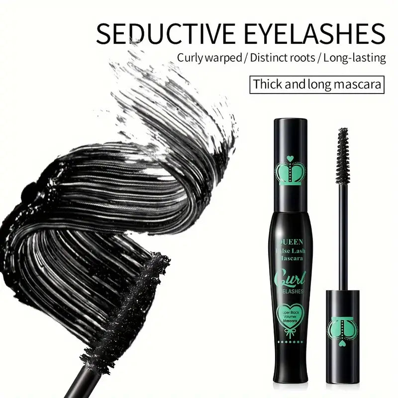 Long-Lasting Waterproof Mascara with Fine Brush and Natural Extension