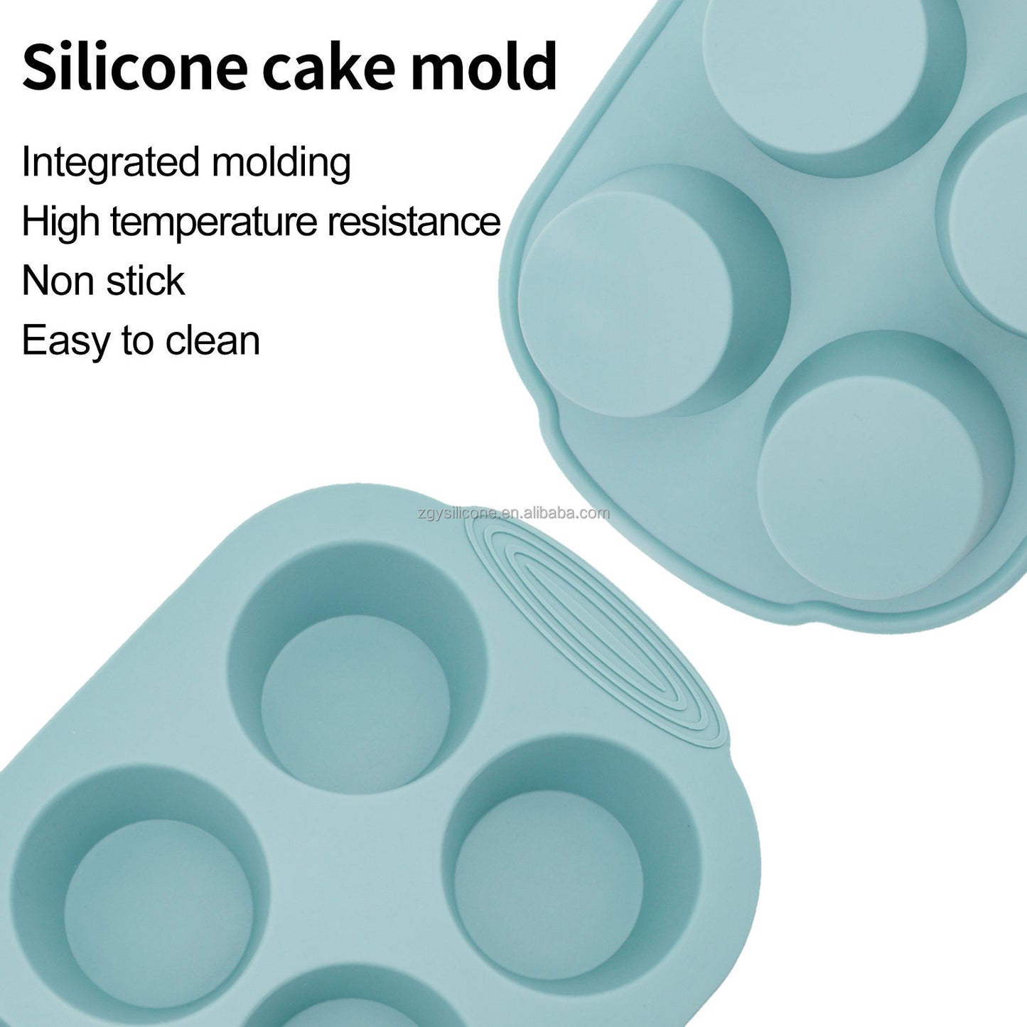 1pc, Silicone Muffin Mold , Non-Stick Baking Cupcake Mold