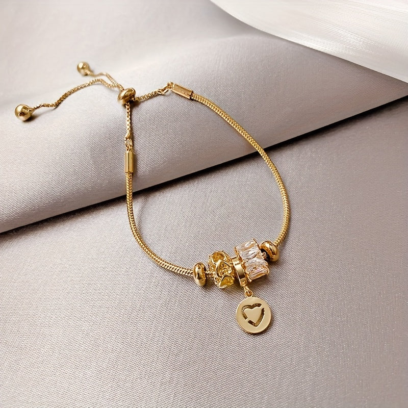 Trendy Hollow Heart Charm Bracelet - The Perfect Birthday Gift For Your Loved One