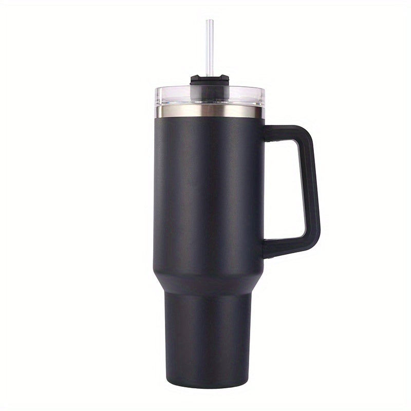 Large Capacity 40oz Outdoor Water Cup With Handle, Ice Tumbler