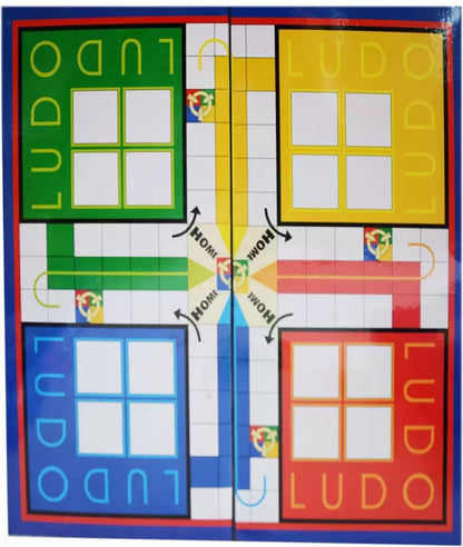 Big Size Ludo and Snakes & Ladder Indoor Board Games for Family, Kids