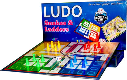 Big Size Ludo and Snakes & Ladder Indoor Board Games for Family, Kids