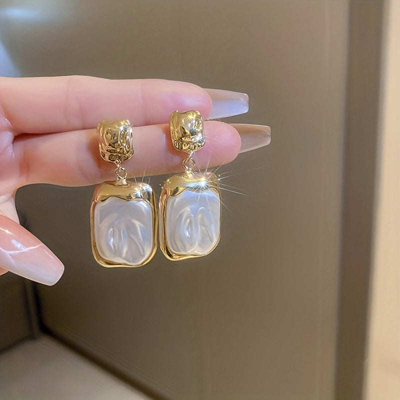 Elegant Dangle Earrings Inlaid Artificial Pearl Symbol Of Beauty And Elegance Match Daily Outfits Party Accessories