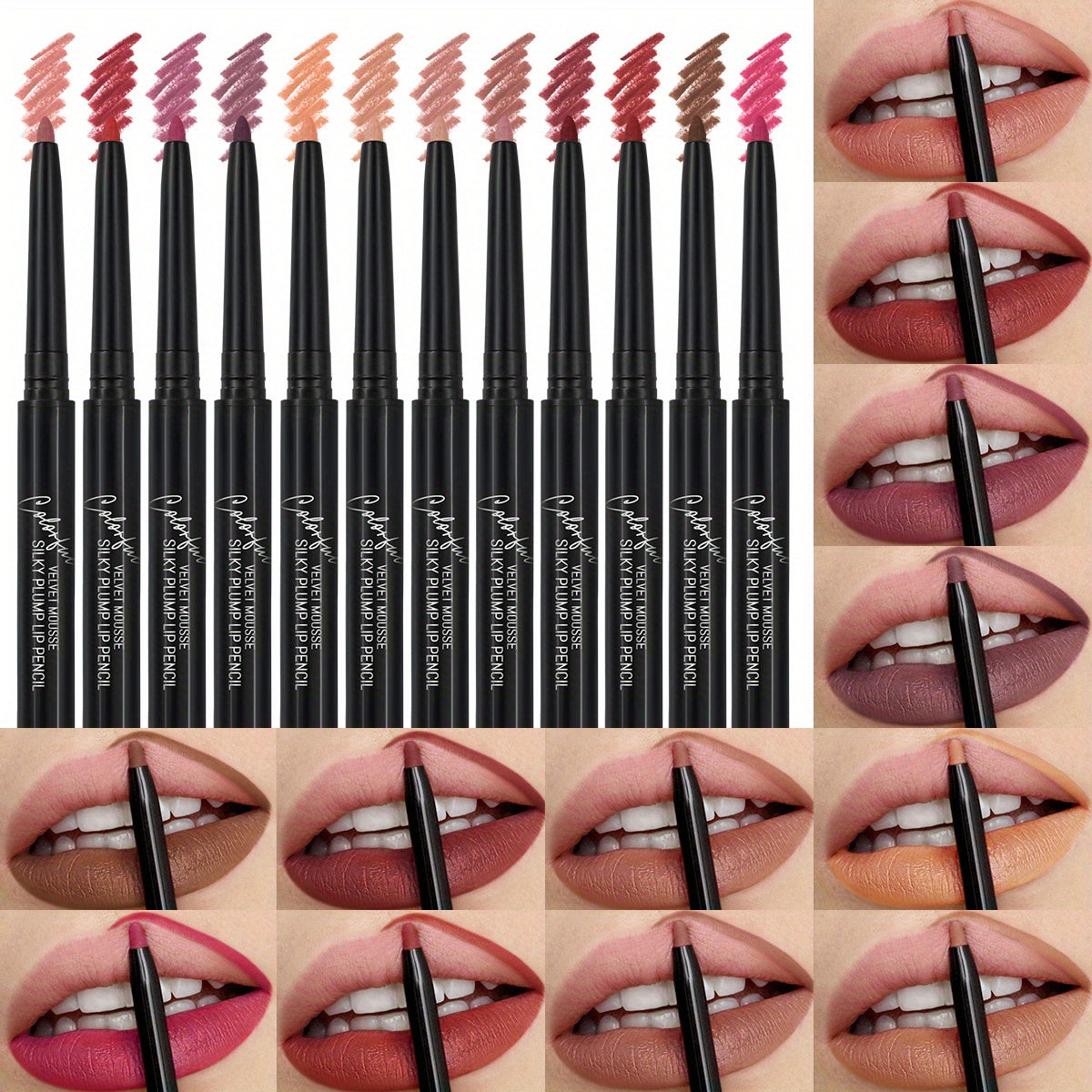 Lips Velvet Fog Surface Matte Lip Liner Pencil Waterproof Lasting